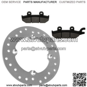 Front Left Brake Disc with Brake Pads for Can-Am Commander Max 1000 2014-2017