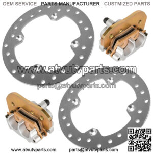 Front R/L Brake Disc with Caliper for Can-Am CanAm Renegade 850 4x4 2018 2022