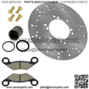 Front Brake Disc Pads Piston Bolt Kit for Polaris ATV 5243676 2202412 1930665