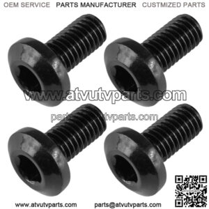 4x Brake Disc Hex Socket Button Bolts for Yamaha Blaster 200 1988 1989 1990-2006