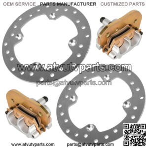 Front R/L Brake Disc with Caliper for Can-Am CanAm Outlander 570 4x4 2018-2022 (For: Can-Am)