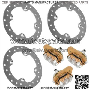 F/R Brake Disc & Caliper Kit for CanAm Outlander MAX 1000R XTP DPS 2018-2022 (For: Can-Am)