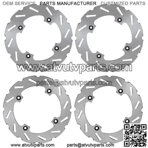 4 Front Rear Brake Disc Rotors for Can-Am Maverick X3 MAX Turbo R & RR 2017-2023