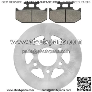 Rear Parking Brake Disc Rotor W/Pads for Yamaha Rhino 700 YXR700 4X4 2008-2013(For: Yamaha Rhino 700)