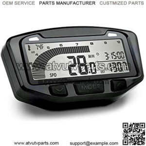 752-120 Black Vapor Digital Speedometer Tachometer Gauge Kit, 1985-2013 Polaris Trail Blazer