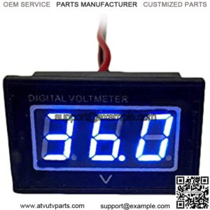 Automotive Authority LLC 36V Golf Cart Digital Volt Meter Battery Gauge for Club Car Yamaha 36 Volts - Blue