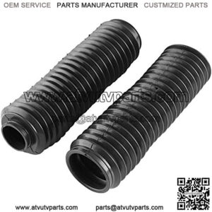1 Pair Motorcycle Fork Cover,Black Motorcycle Front Fork Tubes Boots Rubber Sleeve Shock Cover for CQR ATV Dirt Bike