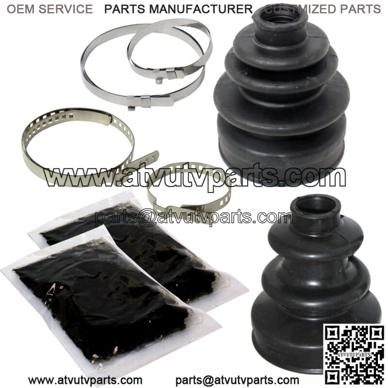 Front Axle Inner Outer CV Boot Kit for Yamaha Big Bear 400 YFM400F 4X4 2002-06