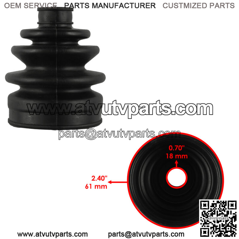 Front Axle Outer CV Boot Kit for Kawasaki Prairie 650 KVF650 4X4 2002 2003 - Image 2