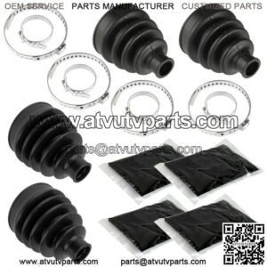 2 Front Axle Inner Outer CV Boot Kit for Can-Am Outlander 800R 4X4 2009-2012