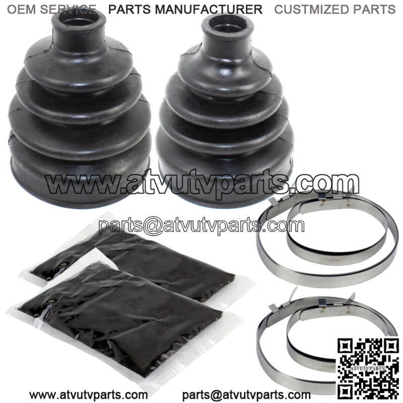 Front Axle Outer And Inner CV Boot Kit for Can-Am Outlander 800R Xmr 2011 2012