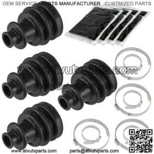 2 Front Right Left Axle CV Boot Kit for Polaris Ranger Crew 570 2014 2015