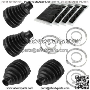 2 Rear Axle Inner Outer CV Boot Kit for Polaris RZR 800 EFI 2008 2009 2010