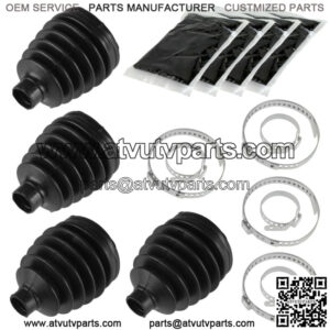 2 Front Axle Outer Inner CV Boot Kit for Polaris RZR XP 900 2011 2012 2013