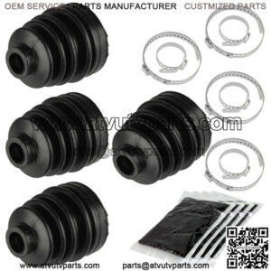 2 Rear Axle Inner Outer CV Boot Kit for Polaris RZR XP 1000 2014 2015