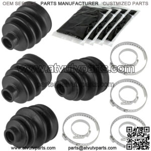 2 Front Inner Outer Axle CV Boot Kit for Honda TRX400FW Foreman 4X4 1995-2003
