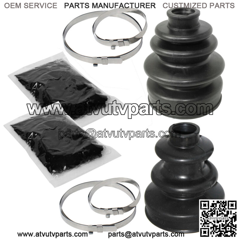 Front Inner Outer Axle CV Boot Kit for Honda TRX350FE TRX350FM Rancher 00-05
