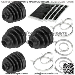 2 Rear Axle Outer Inner CV Boot Kit for Polaris RZR XP 1000 2015 2016 2017-2020