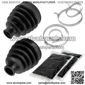 Front Inner & Outer CV Axle Boots For Can Am 705401346 705400511 705500562 (For: Can-Am)