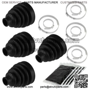 2 Rear Axle Outer Inner CV Boot Kit for Can-Am Renegade 850 4X4 EFI 2016 2017 (For: Can-Am)