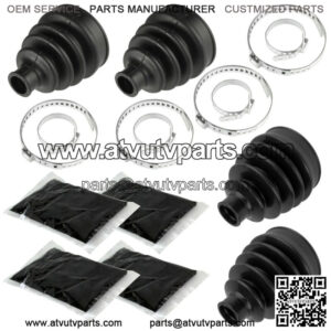 2 Front Axle Inner Outer CV Boot Kit for Can-Am Outlander 1000 4X4 Xt 2012 (For: Can-Am)