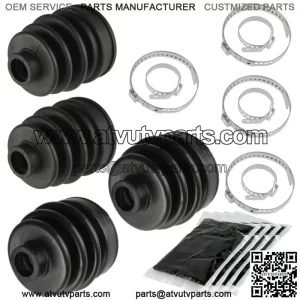 2 Rear Axle Inner Outer CV Boot Kit for Kawasaki Brute Force 750 KVF750 4X4I