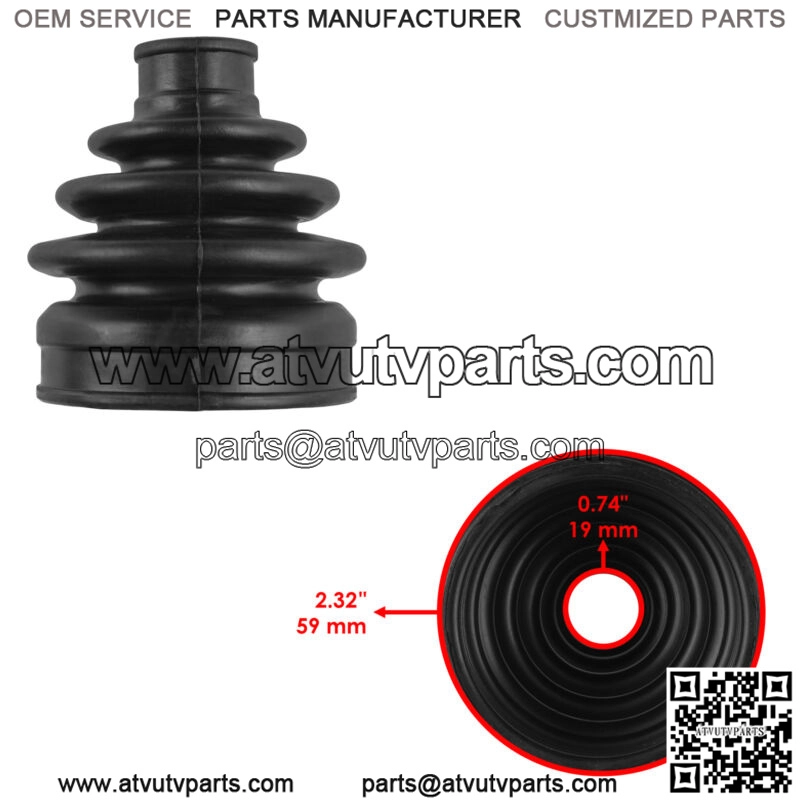 Front Axle Outer CV Boot Kit for Kawasaki Mule 3010 KAF620 4X4 1993 2001-2008 - Image 2