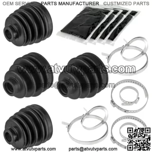 2 Front Axle Outer Inner CV Boot Kit For Polaris RZR XP 1000/RZR XP 4 1000 17-20 (For: Polaris)
