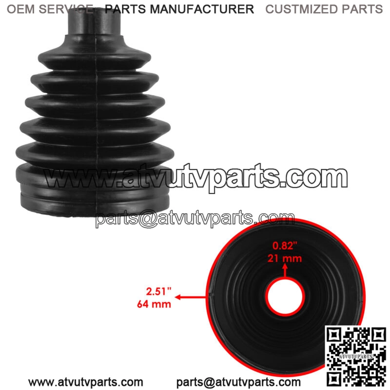 Front Axle Inner CV Boot Kit for Polaris RZR XP 1000 2014 2015 2016 (For: Polaris) - Image 2