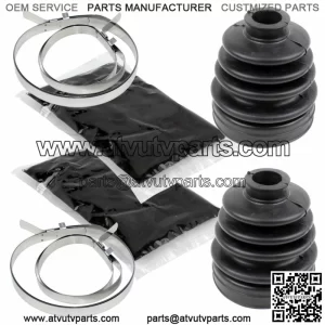Rear Axle Inner Outer CV Boot Kit for Polaris RZR XP 4 1000 2014 2015 2016 2017 (For: Polaris)