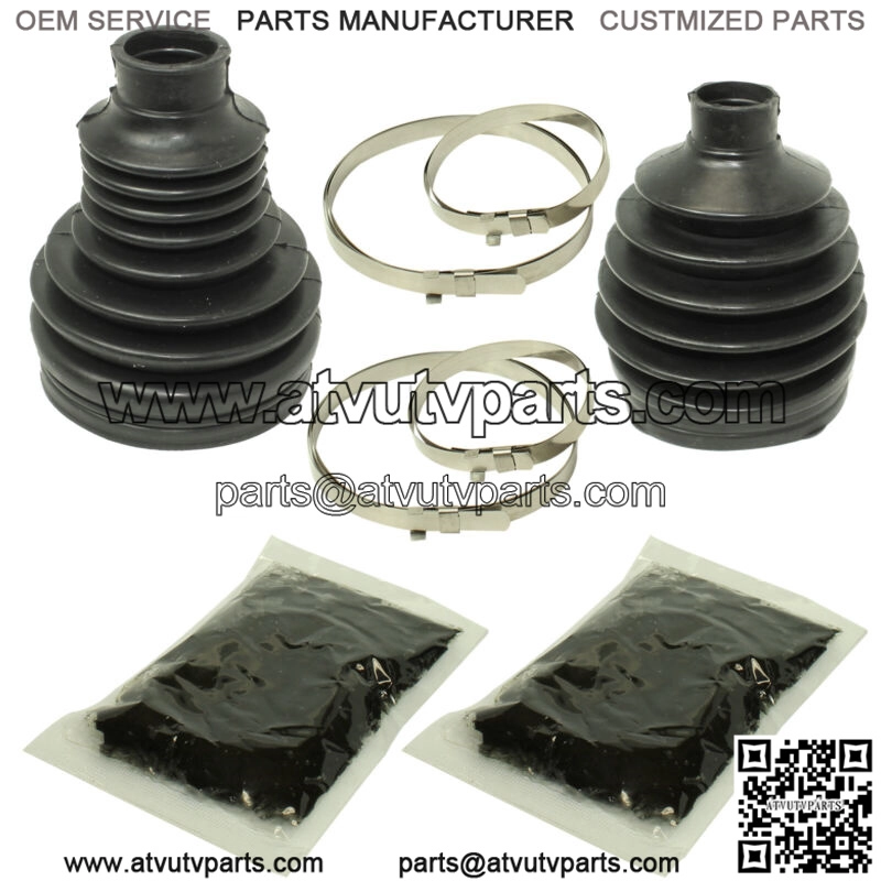 Front Axle Outer Inner CV Boot Kit for Polaris Sportsman XP 1000 2016 2017 (For: Polaris)