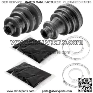 Front Axle Inner Outer CV Boot Kit fits Polaris Sportsman 700 800 MV7 4x4 2005 (For: Polaris Sportsman 800)