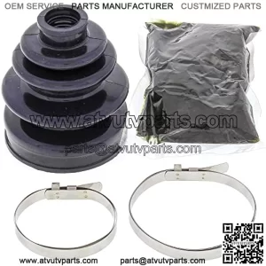 CV Boot Kit 19-5008 Compatible with/Replacement for Kawasaki KAF 620 (Mule 3010 4x4) 01-08, KVF 700 Prairie 4x4 2004-2006, KVF 650 Brute Force 4x4 05-08, KVF 400 C Prairie 4x4 1999-2002