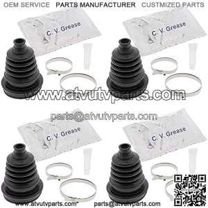Complete Front Inner & Outer CV Boot Repair Kit for Suzuki LT-A400F Eiger 4wd 2003 All Balls