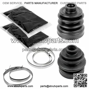 Rear Axle Inner Outer CV Boot Kit for Yamaha Rhino 660 YXR660F 4WD 2005-2007 (For: 2006 Yamaha Rhino 660)