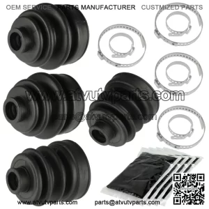 2 Rear Axle Inner Outer CV Boot Kit for Yamaha Rhino 660 YXR660F 4WD 2005-2007 (For: 2006 Yamaha Rhino 660)