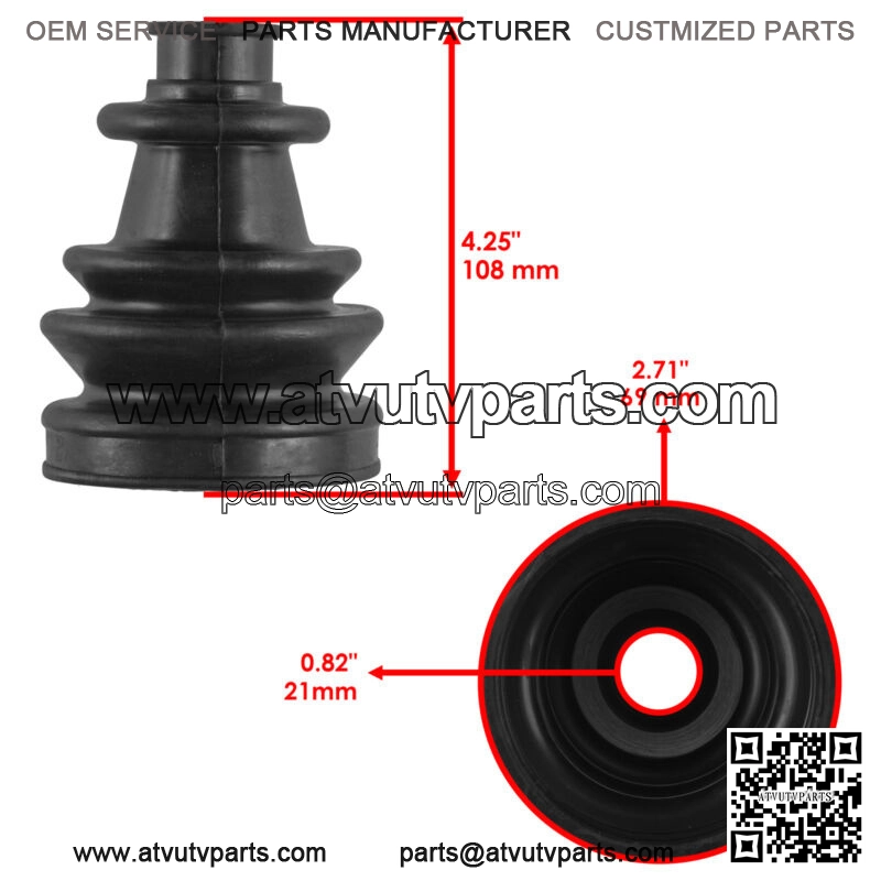 Front Right Left Axle CV Boot Kit for Polaris RZR S 800 EFI 2009-2013 2014 - Image 2