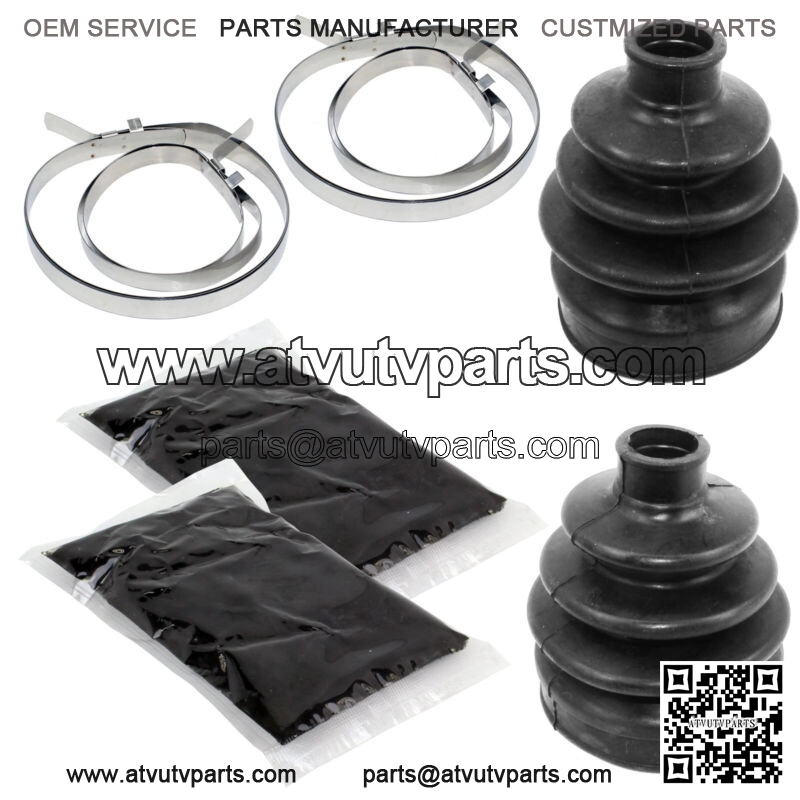 Front Axle Outer Inner CV Boot Kit for Can-Am Outlander 1000 4X4 Xmr 2013-2015