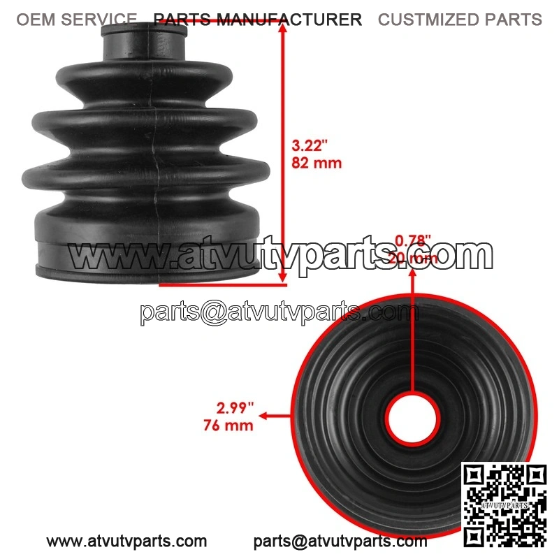 Rear Axle Inner CV Boot Kit For Polaris Sportsman 570 21-25 Touring 570 22-25 - Image 2