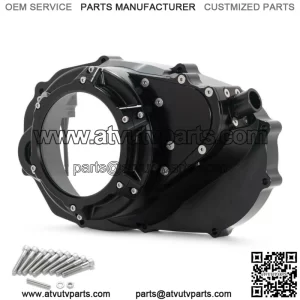 Clutch Cover For Yamaha Banshee 350 1987-06  Billet Aluminum  Clear Window