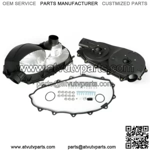 For Can Am Maverick 1000R Drive Clutch Belt Cover Kit Belt Box Set Housing