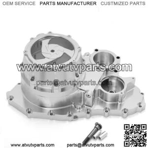 Billet Lock Up Clutch Cover For Yamaha Raptor 700 700R YFM700R Silver Cover 06+