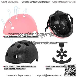 Kids Bike Helmet, Safety Toddler Helmet Anti-Shock for Multi-Sport, Cycling Skate Scooter Skateboard, Adjustable from Toddler to Youth with 3 Sizes