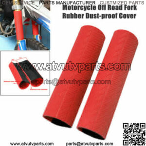 1Pair 24CM Universal Motorcycle ATV Off Road Front Fork Rubber Dust-proof Cover