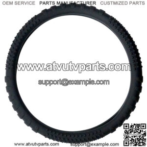 Rubber Steering Wheel Cover - Black/Blue/Clear/Magenta/Orange/Pink/White/Yellow