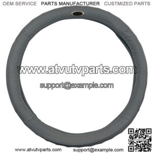 Golf Cart Steering Wheel Cover Gray Leather Golf Steer Club Car Ezgo Yamaha