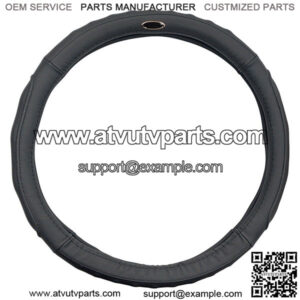 Golf Cart Steering Wheel Cover Black Leather Golf Steer Club Car Ezgo Yamaha