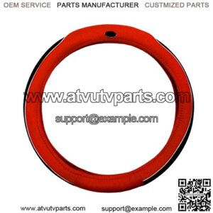 Golf Cart Steering Wheel Cover Universal Red and Black