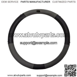 Golf Cart Steering Wheel Cover Universal Black and Grey