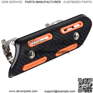 Motorcycle Heat Shield,Motorcycle Exhaust Pipe Cover Heat Insulated Shield Guard Exhaust Muffler Silencer Pipe Protector or Dirt Bike with 2pcs Hose Clamps